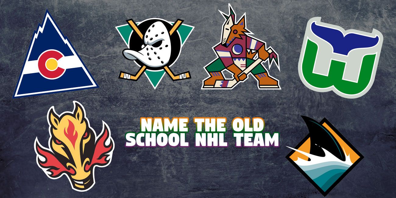 Old School NHL Logos 